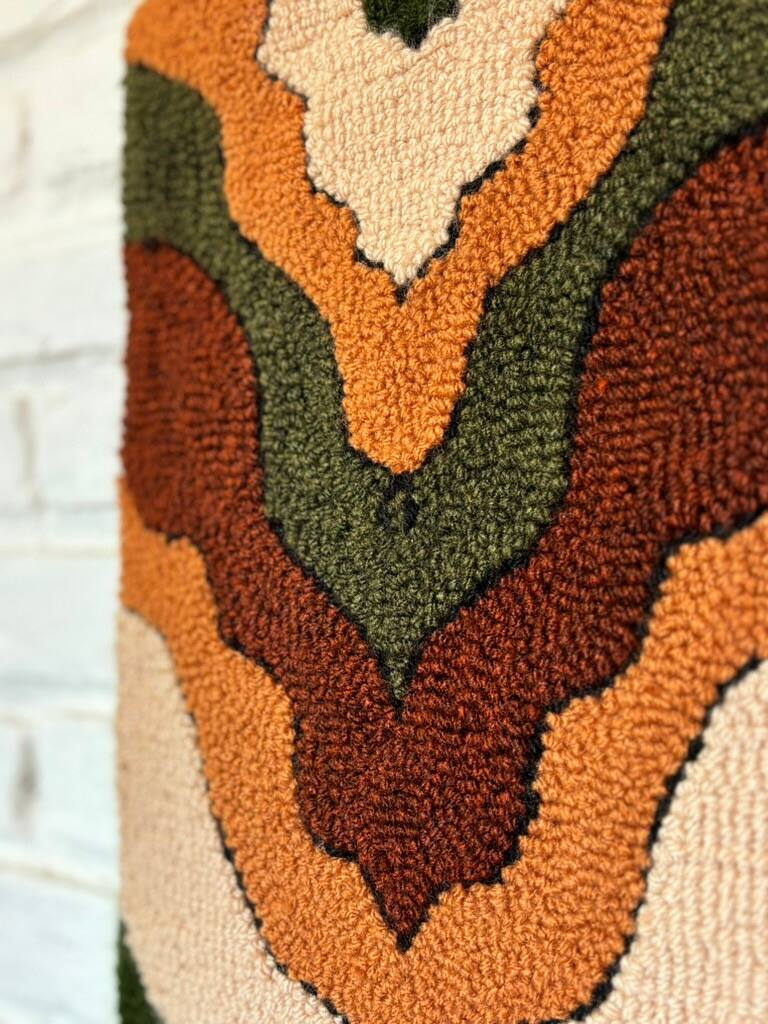 Detalhe das faixas em V